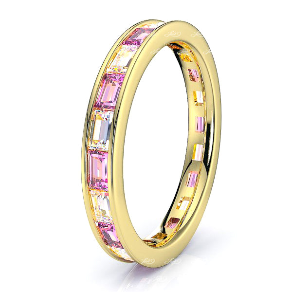 Yellow Diamond and Pink Sapphire