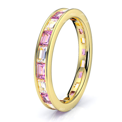 Yellow Diamond and Pink Sapphire