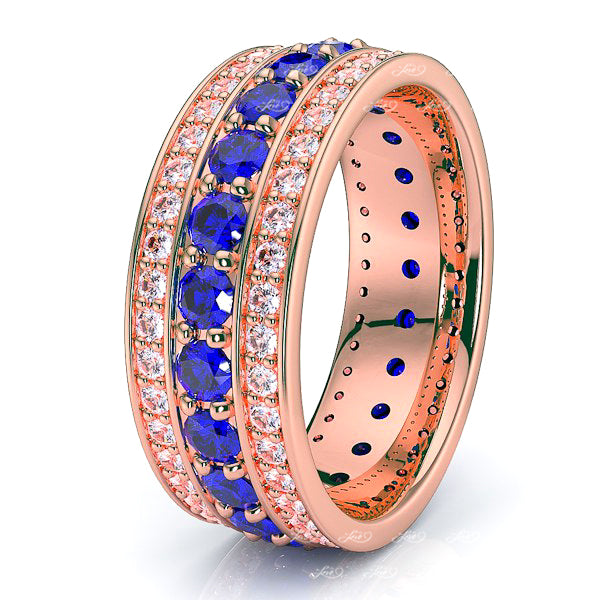 Rose Diamond and Blue Sapphire