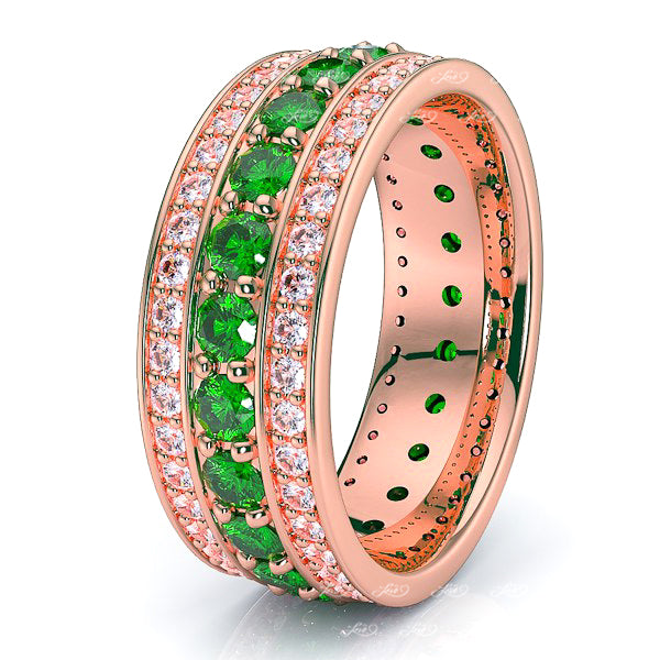 Rose Diamond and Emerald