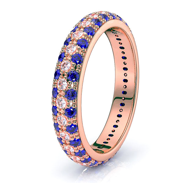 Rose Diamond and Blue Sapphire