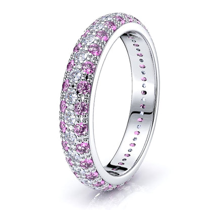 Diamond and Pink Sapphire