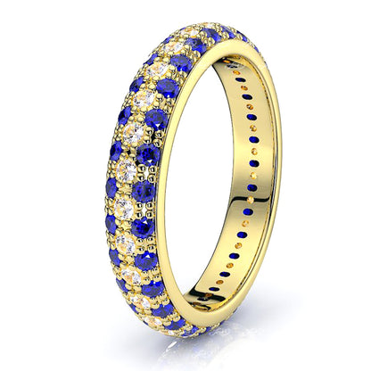 Yellow Diamond and Blue Sapphire