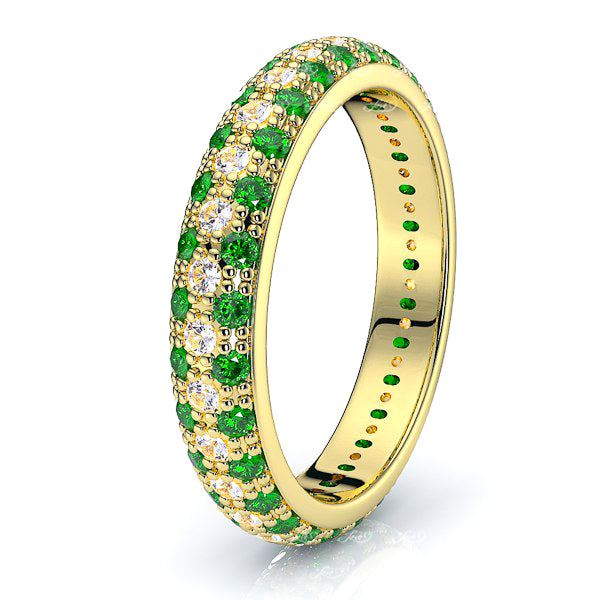 Yellow Diamond and Emerald