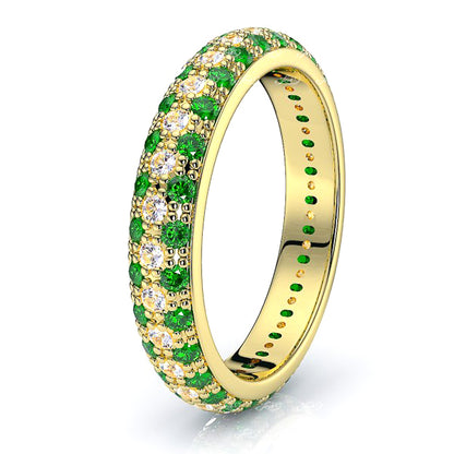 Yellow Diamond and Emerald