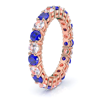 Rose Diamond and Blue Sapphire