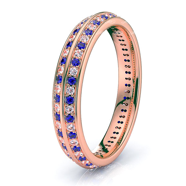 Rose Diamond and Blue Sapphire