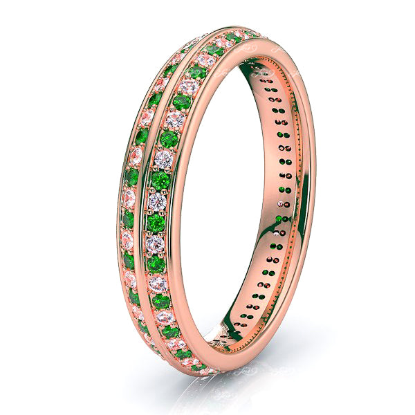 Rose Diamond and Emerald
