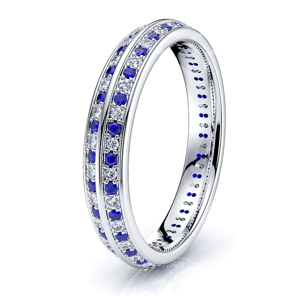 Diamond and Blue Sapphire