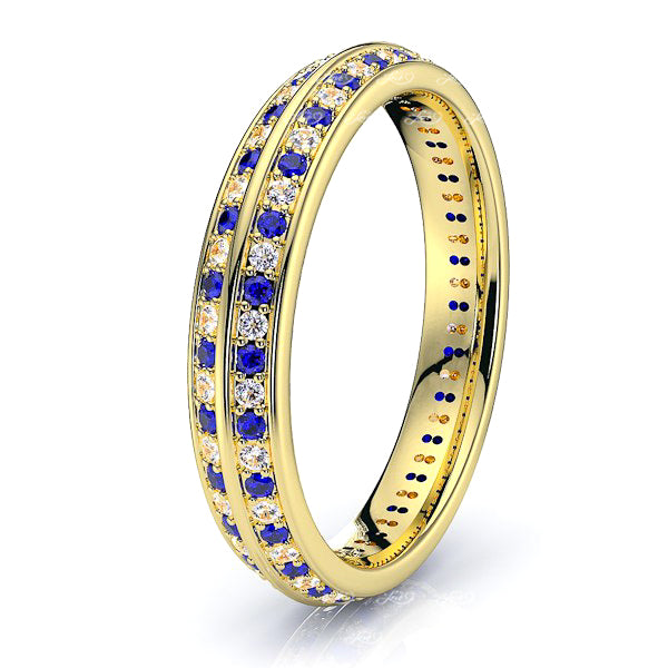 Yellow Diamond and Blue Sapphire