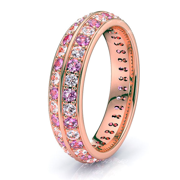 Rose Diamond and Pink Sapphire
