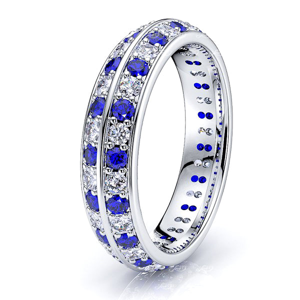 White Diamond and Blue Sapphire