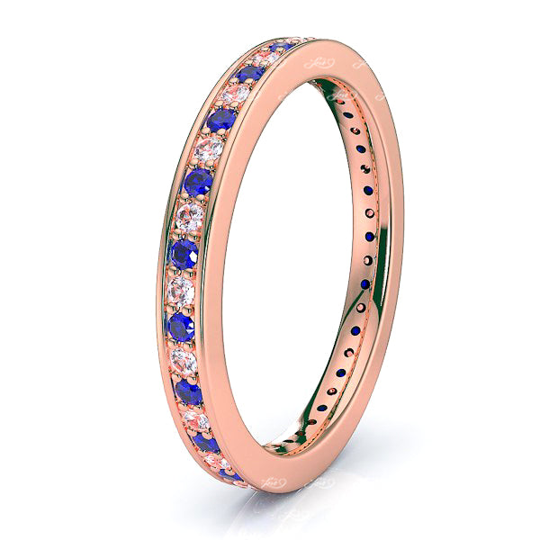 Rose Diamond and Blue Sapphire