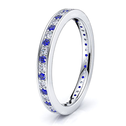 White Diamond and Blue Sapphire