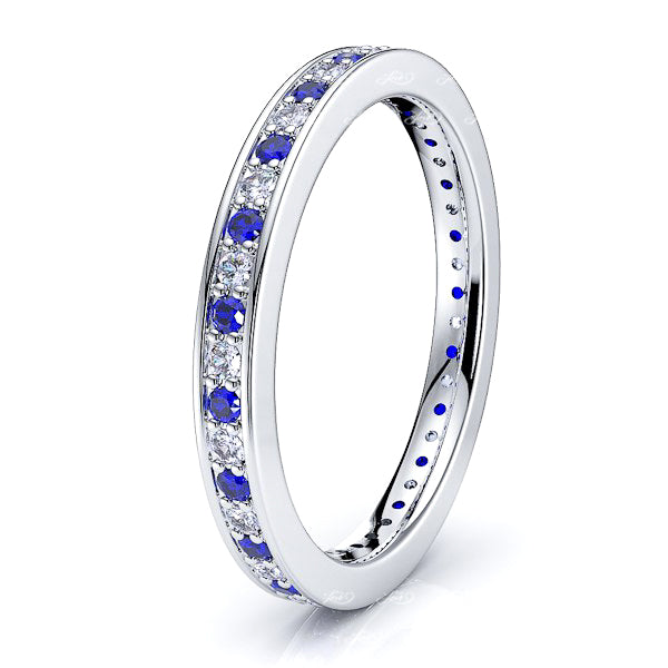 White Diamond and Blue Sapphire