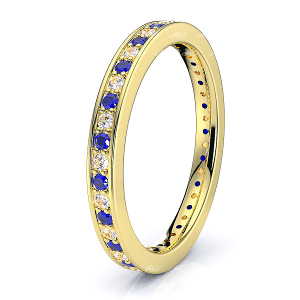 Yellow Diamond and Blue Sapphire