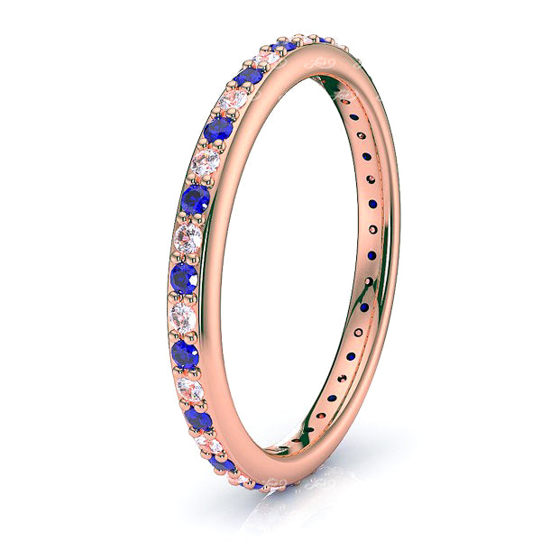 Rose Diamond and Blue Sapphire