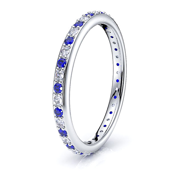 White Diamond and Blue Sapphire