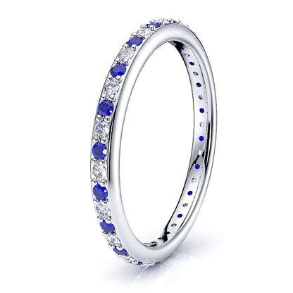 White Diamond and Blue Sapphire