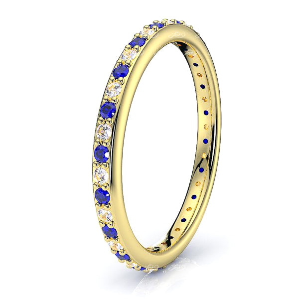 Yellow Diamond and Blue Sapphire