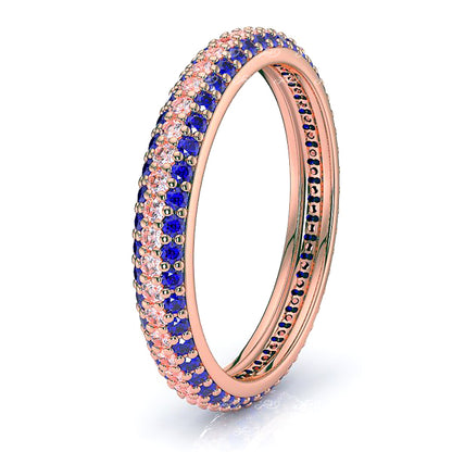 Rose Diamond and Blue Sapphire