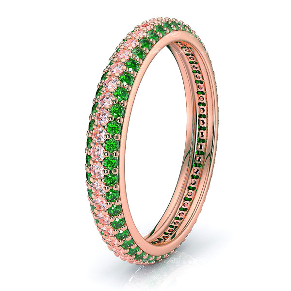 Rose Diamond and Emerald