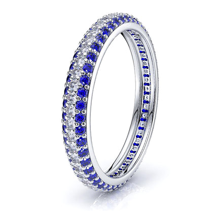 White Diamond and Blue Sapphire