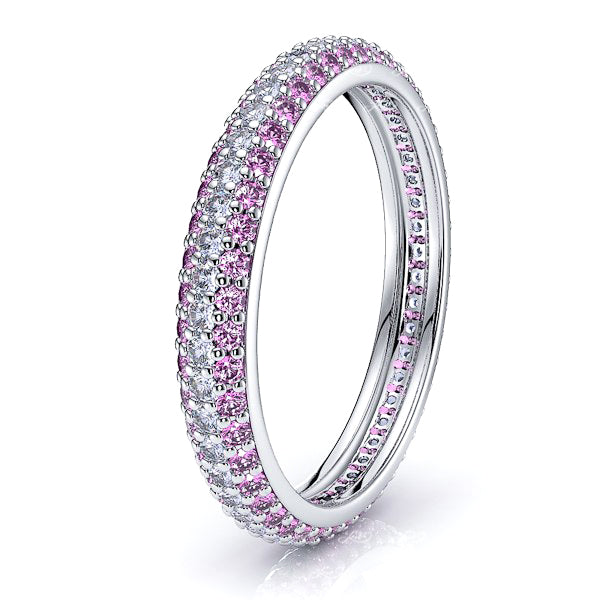 Diamond and Pink Sapphire