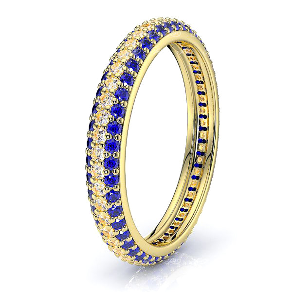 Yellow Diamond and Blue Sapphire
