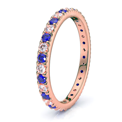 Rose Diamond and Blue Sapphire