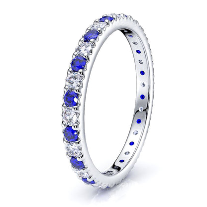 White Diamond and Blue Sapphire