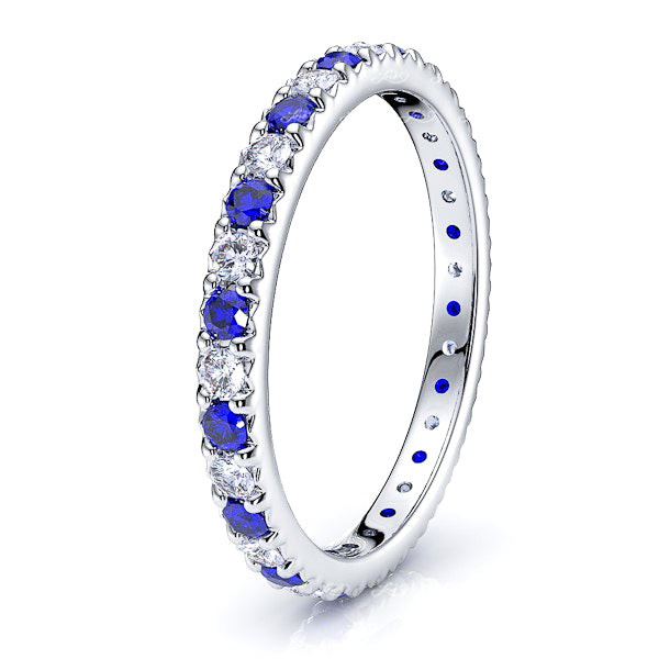 Diamond and Blue Sapphire