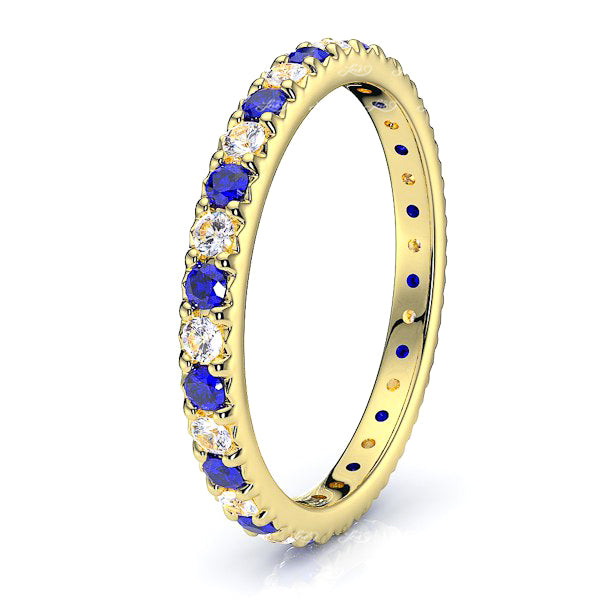 Yellow Diamond and Blue Sapphire