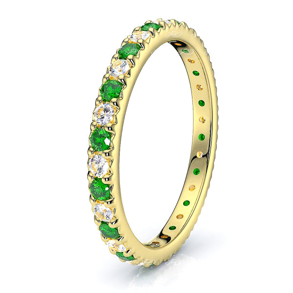 Yellow Diamond and Emerald