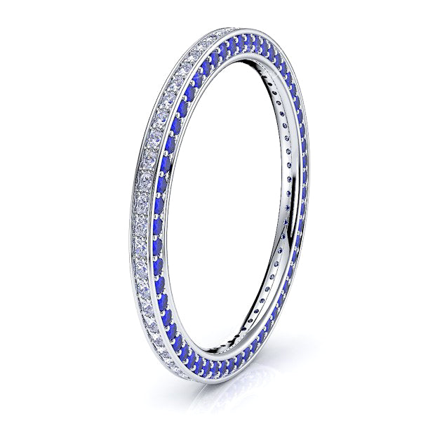 White Diamond and Blue Sapphire
