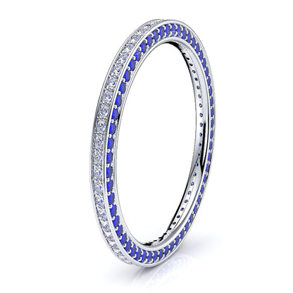 White Diamond and Blue Sapphire