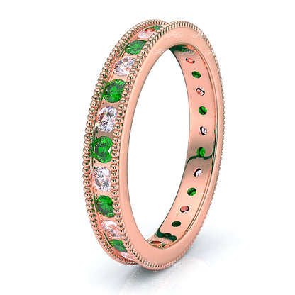 Rose Diamond and Emerald