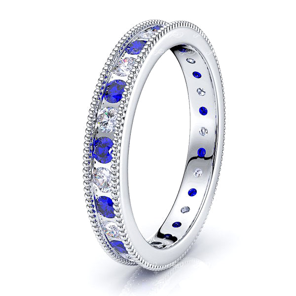 White Diamond and Blue Sapphire