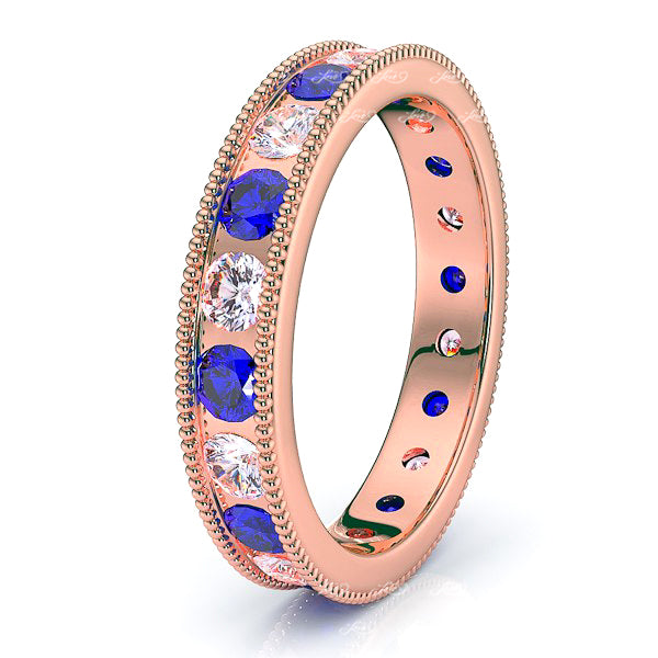 Rose Diamond and Blue Sapphire