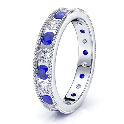 White Diamond and Blue Sapphire