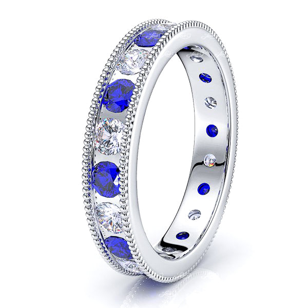 White Diamond and Blue Sapphire