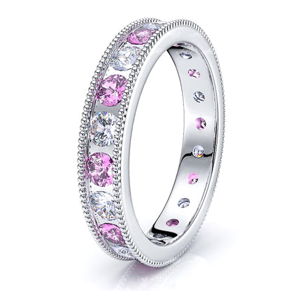 Diamond and Pink Sapphire
