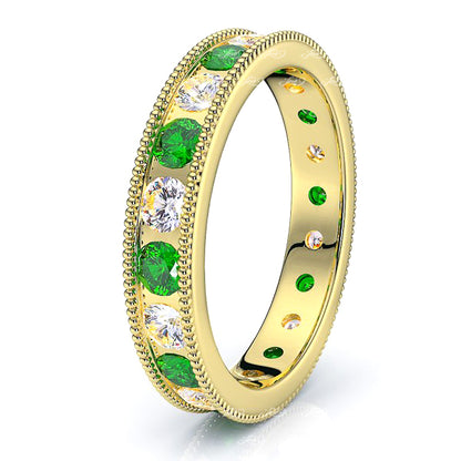 Yellow Diamond and Emerald