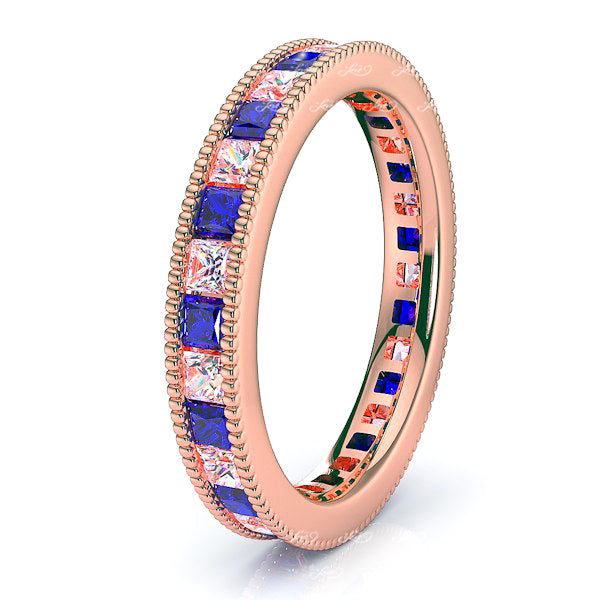 Rose Diamond and Blue Sapphire