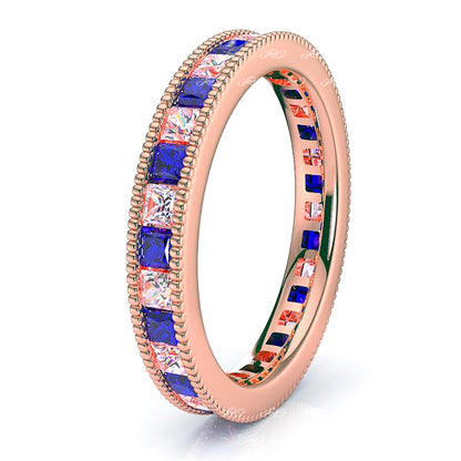 Rose Diamond and Blue Sapphire