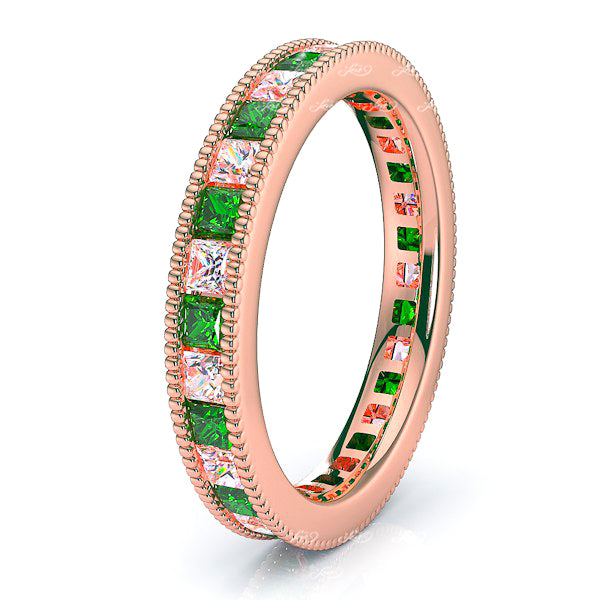 Rose Diamond and Emerald