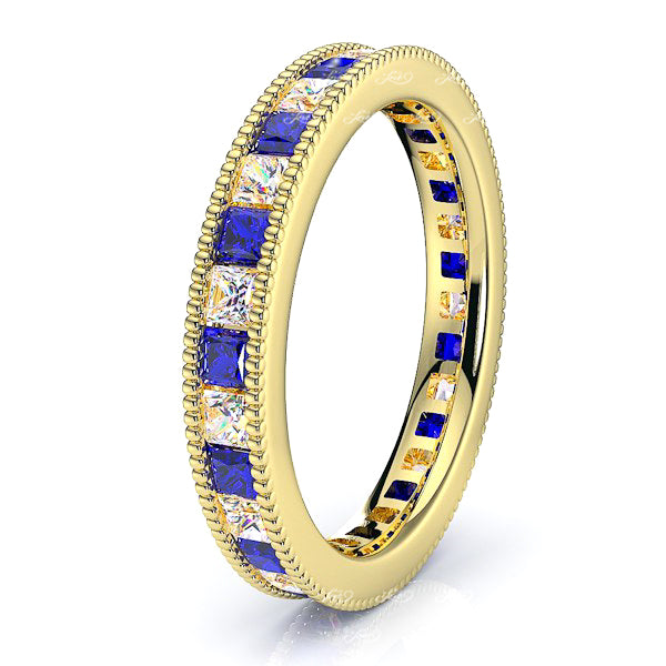 Yellow Diamond and Blue Sapphire