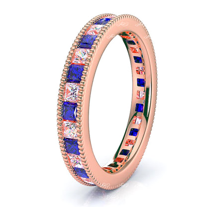 Rose Diamond and Blue Sapphire