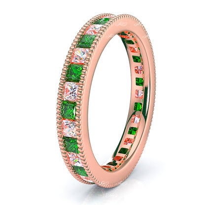 Rose Diamond and Emerald