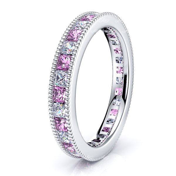 Diamond and Pink Sapphire